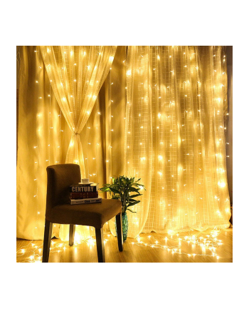 Colorway Girlanda LED Curtain Garland 300 LED 3 x 3 m Warm White (CW-GW-300L33V) nr 1