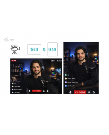 i-tec Kamera SOLOMON 700 STREAM 4K Webcam z Ring Light PDAF - CAMSOLOMON4K700 nr 2