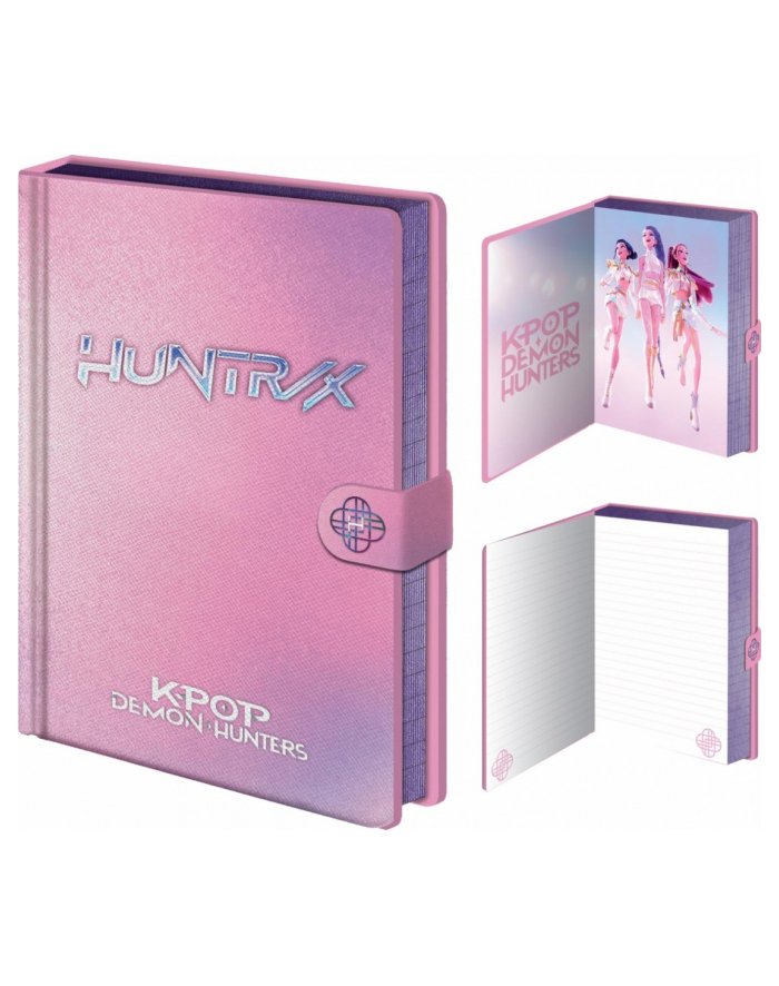 kids euroswan Pamiętnik notatnik z zamkiem A5 K-POP Demon Hunters główny