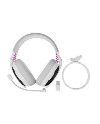 natec Słuchawki nauszne Fury Fukiya F6 bezprzewodowe białe