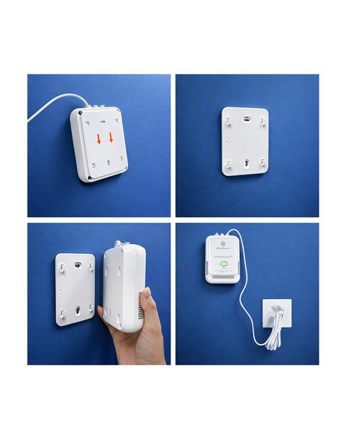 qoltec Czujnik wycieku gazu ziemnego | detektor CH4 | NG | Tuya | Wi-Fi | alarm 85dB | LED główny