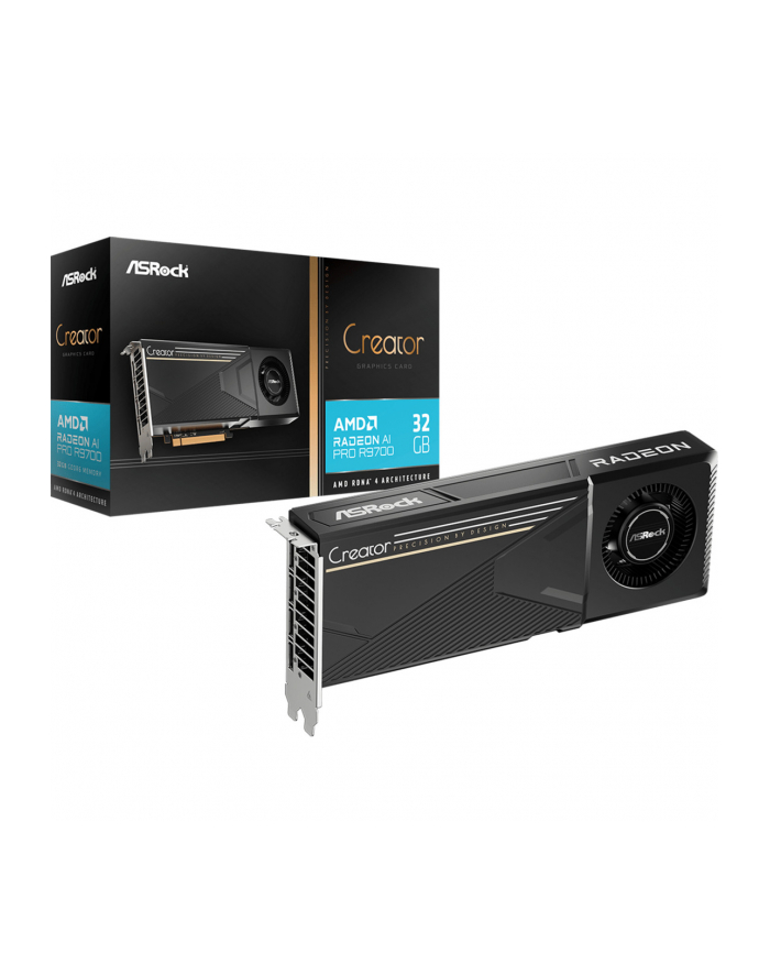 asrock Karta graficzna Radeon AI PRO R9700 32GB GDDR6 256bit 4DP główny