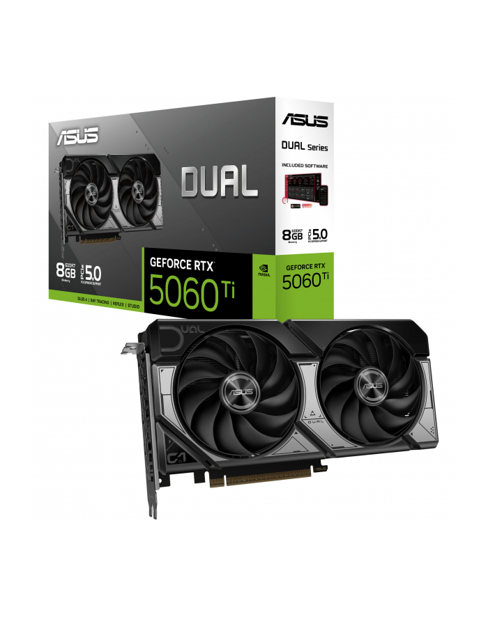 asus Karta graficzna GeForce RTX 5060 Ti DUAL 8GB GDDR7 128BIT HDMI/3DP główny
