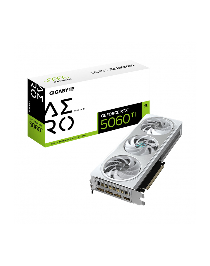 gigabyte Karta graficzna GeForce RTX 5060 Ti AERO OC 8GB 128BIT GDDR7 HDMI/3DP główny
