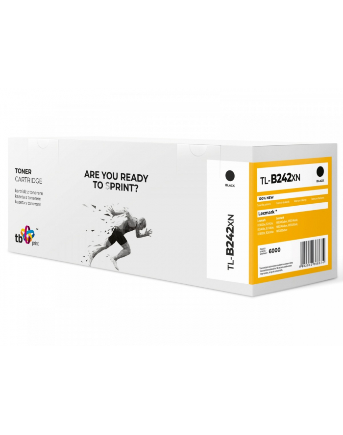 tb print Toner do Lexmark MB2442 TL-B242XN BK 100% nowy główny