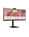 aoc Monitor 34 cale CU34E4CW Curved VA 120Hz HDMIx2 DP RJ45 USB-C HAS Kamera - nr 23