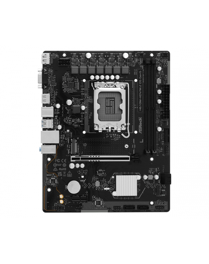 asrock Płyta główna H610M-HDV/M.2 D5 GEN5 s1700 2DDR5 DP/HDMI mATX główny