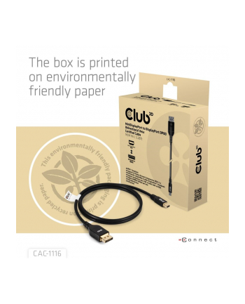 Club3D DisplayPort 2.1 1 m (CAC1116) nr 1