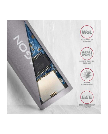 AXAGON Gigabit Ethernet ADE-TRC USB-C 3.2 Gen1 Tytanowa Szarość