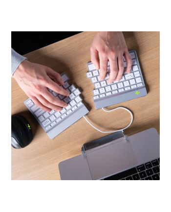 Klawiatura R-Go Tools Split Break Biała (RGOSBUSWLWH) nr 1