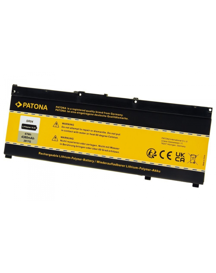 Patona Bateria Do Hp Omen 15-Ce/Omen 17-Cb/Pavilion Gaming 15-Cx Sr04Xl 15,4 V 4400mAh (2917) główny