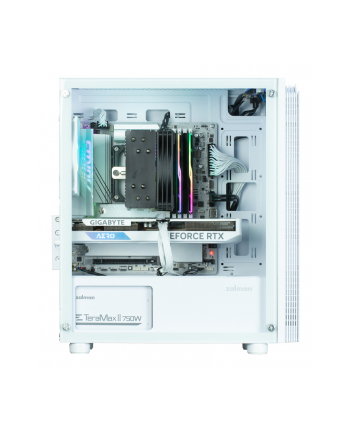 Zalman atx semi-tower box t4 plus biały