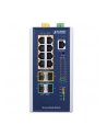 Planet Ip30 Din Rail Industrial L3 Zarządzany Gigabit Ethernet (10 100 1000) Obsługa Poe Niebieski Szary (Igs63298Up2S2X) - nr 2