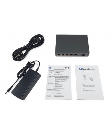 Levelone Switch 6x GE GEP-0625 2.5GbE 57W 8xPoE+ sw (GEP0625) nr 2