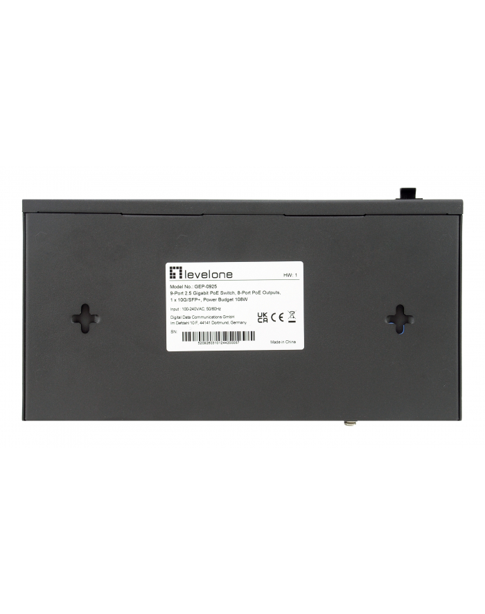 Levelone Switch 9x GE GEP-0925 2.5GbE 108W 8xPoE+ sw (GEP0925) główny