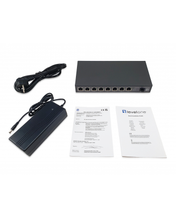 Levelone Switch 9x GE GEP-0925 2.5GbE 108W 8xPoE+ sw (GEP0925) nr 2