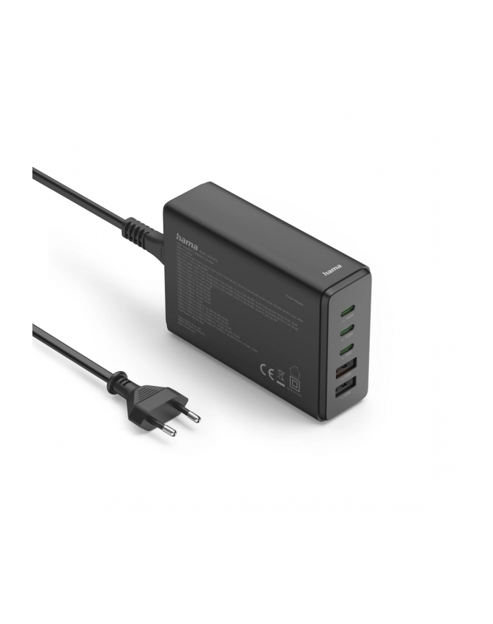 Hama Stacja Ładująca 140W Usb Gan 3Xusb C 2Xusb A Powerdelivery Quickcharge (201978) główny