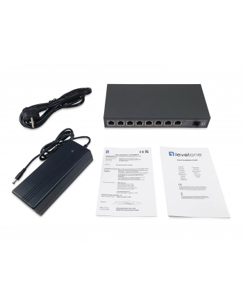 Levelone Switch 9x GE GEP-0925 2.5GbE 108W 8xPoE+ sw (GEP0925)
