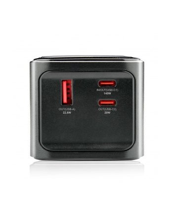 everactive Powerbank 27 000 MAH 2X USB-C 1X USB 162,5W QC4+ wbudowana latarka wyświetlacz LCD