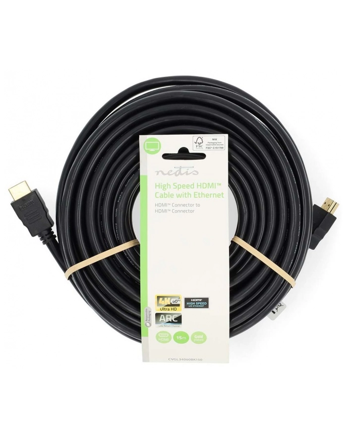 Nedis CVGL34060BK150 kabel HDMI 15 m HDMI Typu A (Standard) Czarny główny