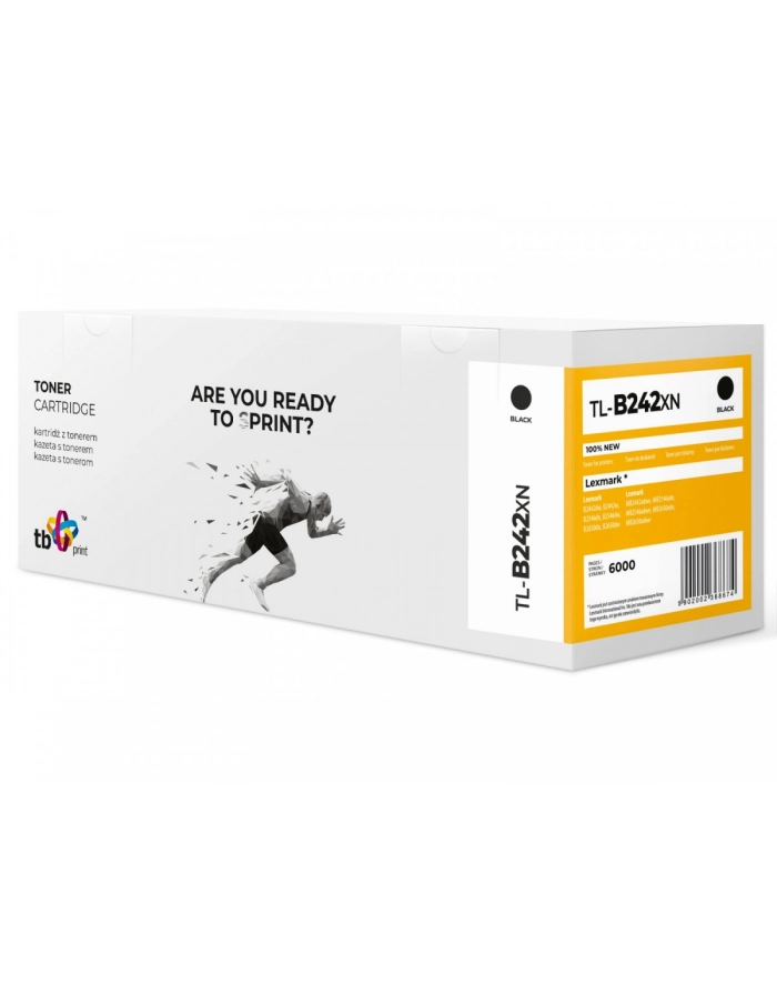 tb print Toner do Lexmark MB2442 TL-B242XN BK 100% nowy główny