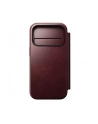 Nomad Modern Leather Folio iPhone 17 Pro bordowy Horween - nr 1