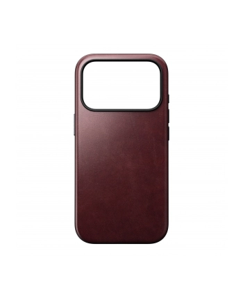 Nomad Modern skorzane etui iPhone 17 Pro Burgundy Horween