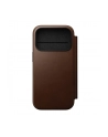 Nomad Modern Leather Folio iPhone 17 Pro brazowy - nr 1
