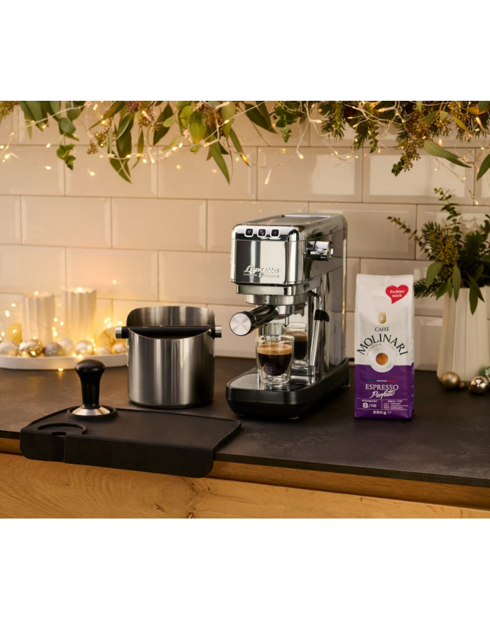 tchibo Ekspres ciśnieniowy kolbowy Lapressa stalowy główny