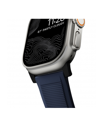 Nomad Rugged Strap Atlantic Blue Connector Black 42/44/45/49mm