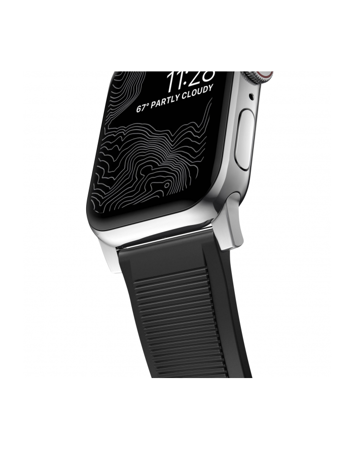 Nomad Rugged Strap Black Connectoor Silver 42/44/45/49mm główny