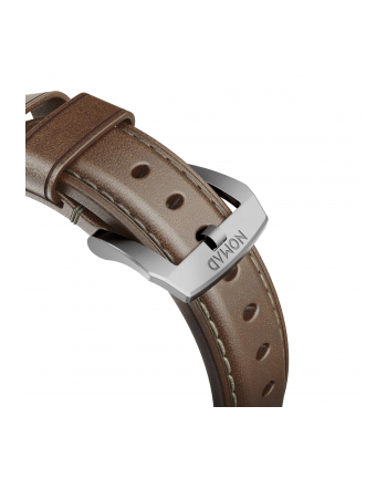 Nomad Strap Trad. Lthr. Brown Connect. Silver 42/44/45/49mm