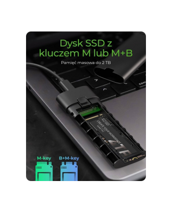 icybox Obudowa dysku IB-1806MT-CU31 M.2 NVMe SSD 10 Gbps