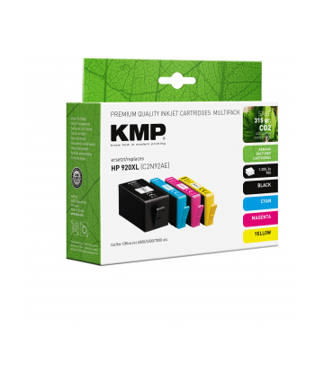 KMP Vorteilspack BK/C/M/Y ersetzt HP C2N92AE No. 920 XL
