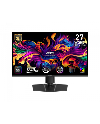 msi Monitor MAG 271QP QD-OLED X 24/26.5 ''/FLAT/QD-LED/WQHD/240Hz/Black nr 1
