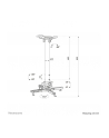 neomounts Uchwyt sufitowy do projektora CL25-540WH1 h:60,5-90,5 cm biały - nr 26