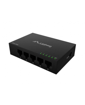 lanberg Switch DSM1-1005 5X 1GB/S niezarządzalny Gigabit Ethernet Desktop 12V ( obudowa metalowa) nr 1