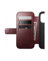 Nomad Modern Leather Folio iPhone 17 Pro bordowy Horween - nr 11