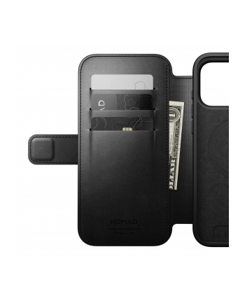 Nomad Modern Leather Folio etui iPhone 17 Pro Max czarny Horween nr 2