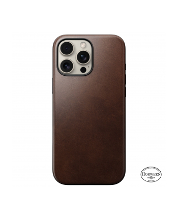 Nomad Modern skorzane etui do IP 16 Pro Max Rustic brown Horween
