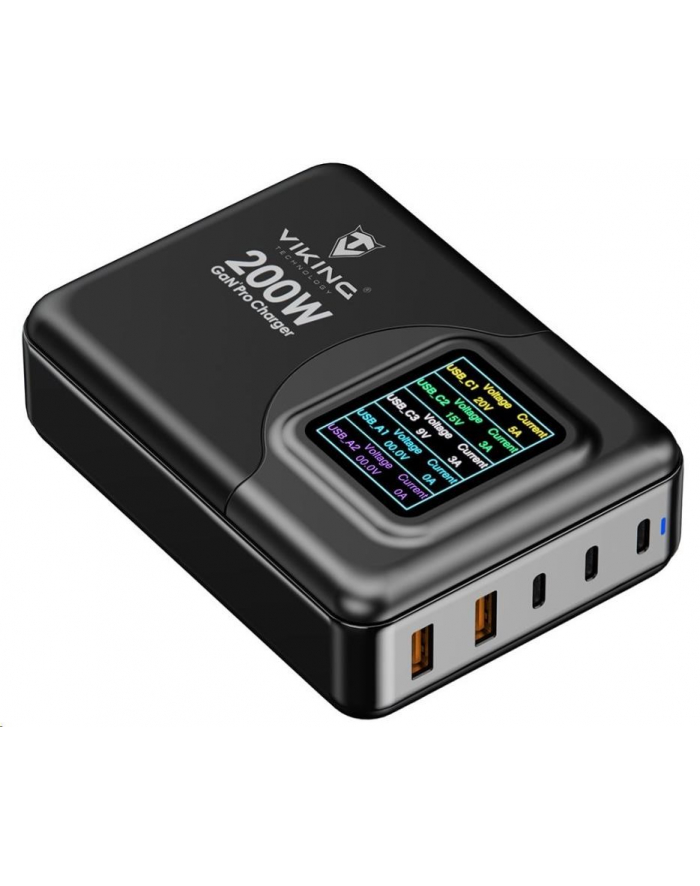 Viking Ładowarka nabíječka USB GaN 200W PD Pro główny