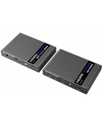 Premiumcord Kabel HDMI 2.0 KVM extender Ultra HD 4kx2k@60Hz na 70m s přenosem USB