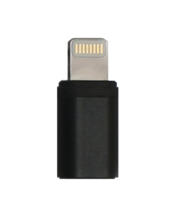 Adapter USB Bury Lightning - microUSB Czarny