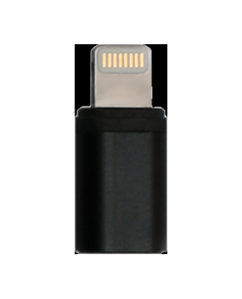 Adapter USB Bury Lightning - microUSB Czarny
