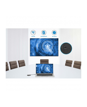 Manhattan Bezprzewodowy Transmiter Obrazu Usb-c do Hdmi 1080p60Hz do 30 m