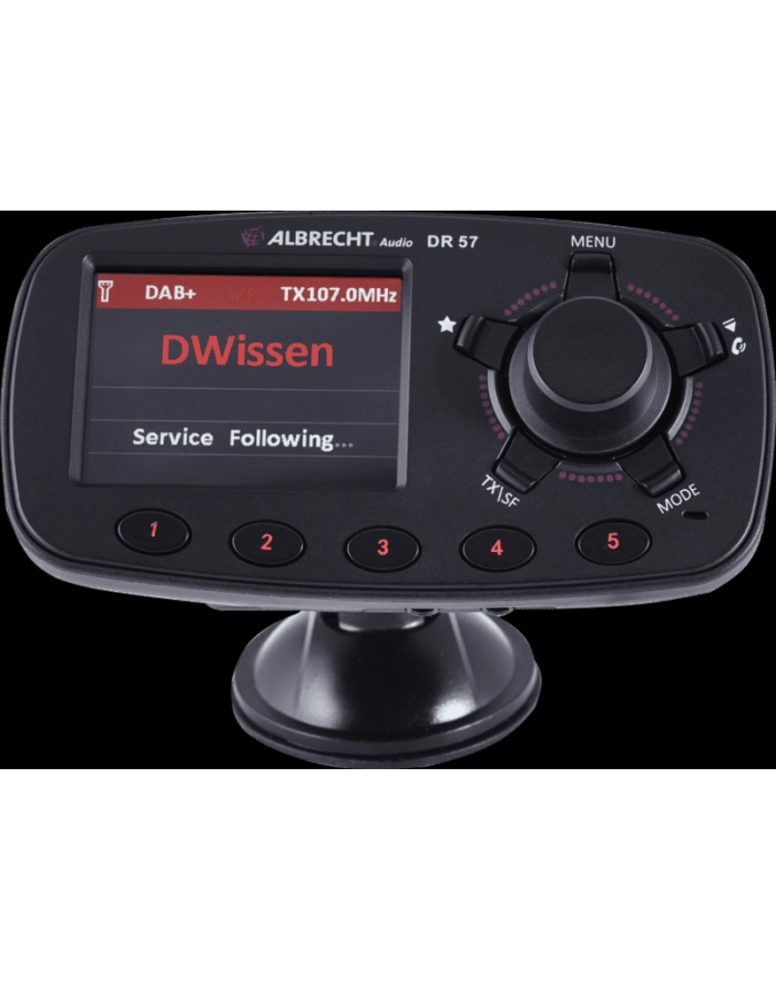 Albrecht Odbiornik Dab+ Funkcja Głośnomówiąca, Uchwyt Z Przyssawką (Dr57) główny