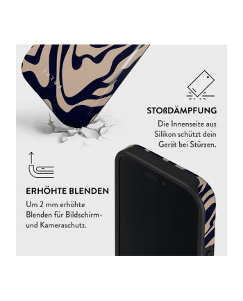 Burga Etui Vigilant Tough Magnetic Do Iphone 16 Pro  Beżowo Granatowe nr 2