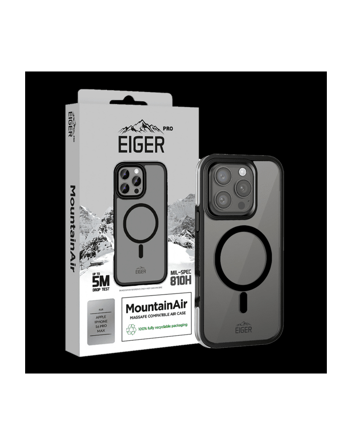 Eiger Egca00657 Pokrowiec Na Telefon Komórkowy 17 5 Cm Czarny Przezroczysty główny