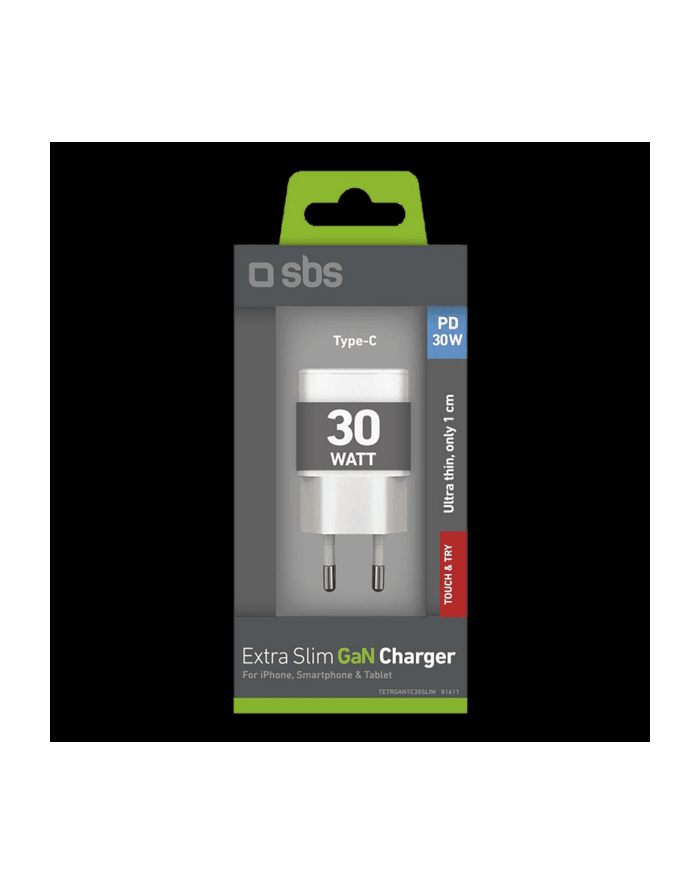 Sbs Ultra Slim Usb C 30W Biały główny