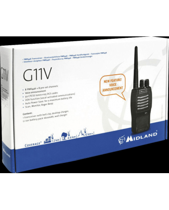 Radiotelefon Midland G11 Pro PMR - Black (C966.06)